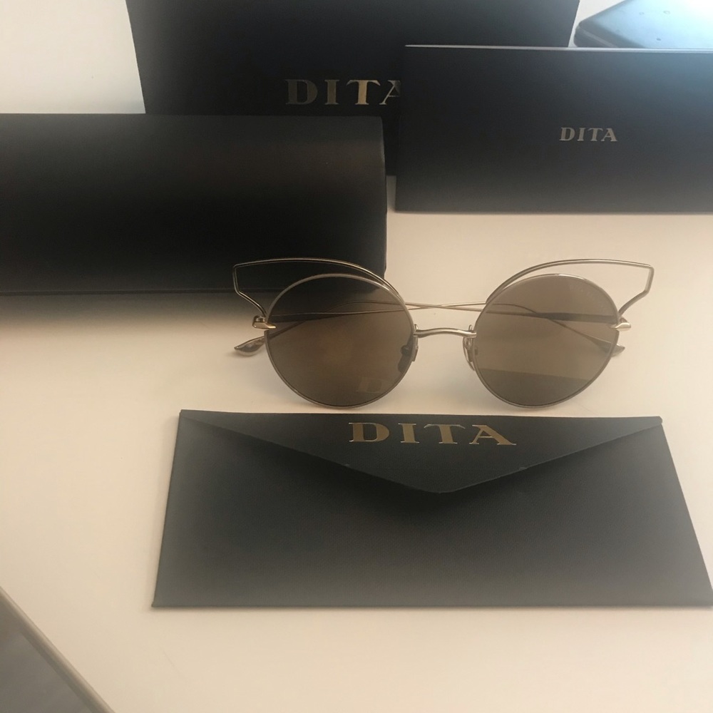 Dita Believer 18k Gold Sunglasses
